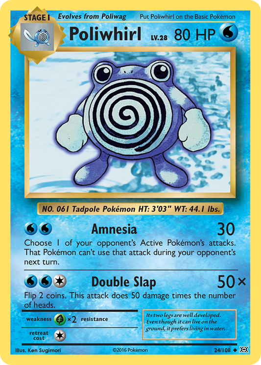 Poliwhirl 24/108 Evolutions