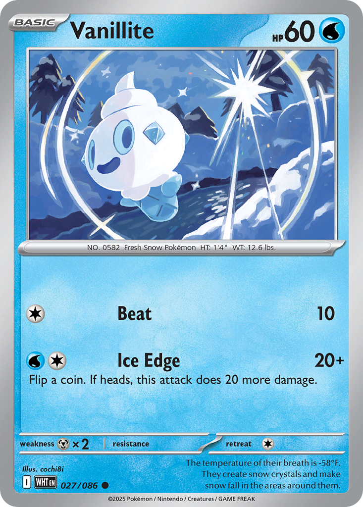 Vanillite 27/86 White Flare
