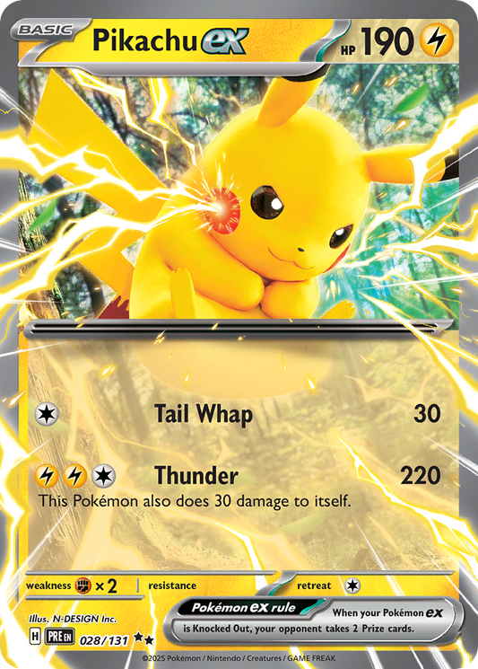 Pikachu ex 28/131 Prismatic Evolutions