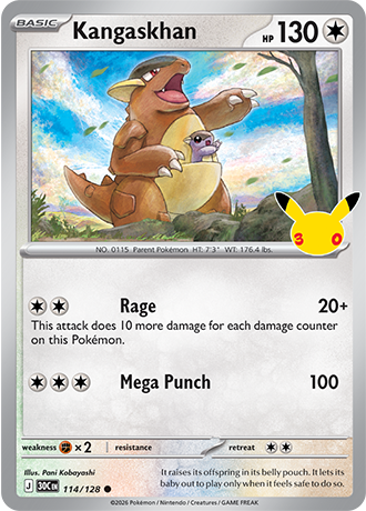 Kangaskhan 114/128 30th Celebration
