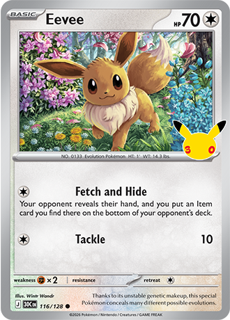 Eevee 116/128 30th Celebration