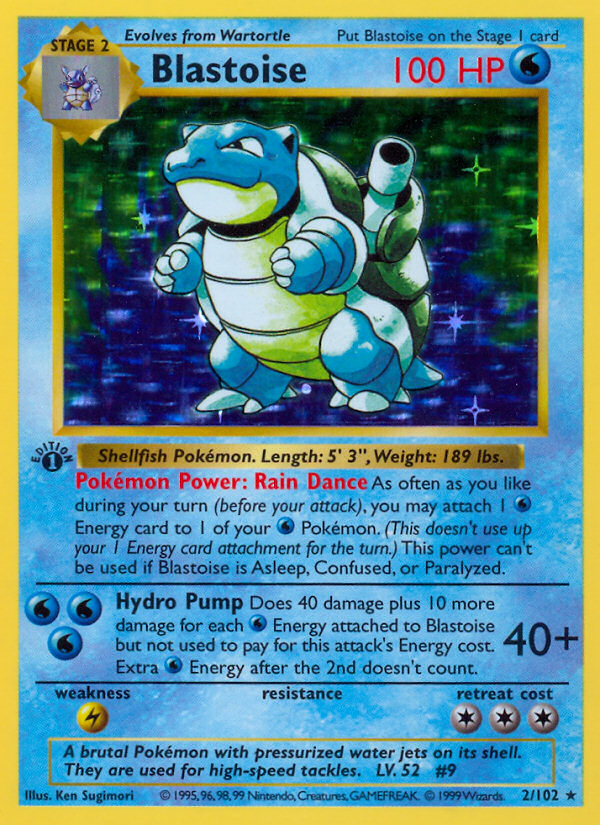 Blastoise 2/102 Base