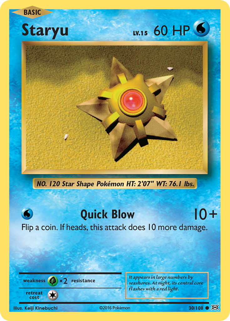 Staryu 30/108 Evolutions