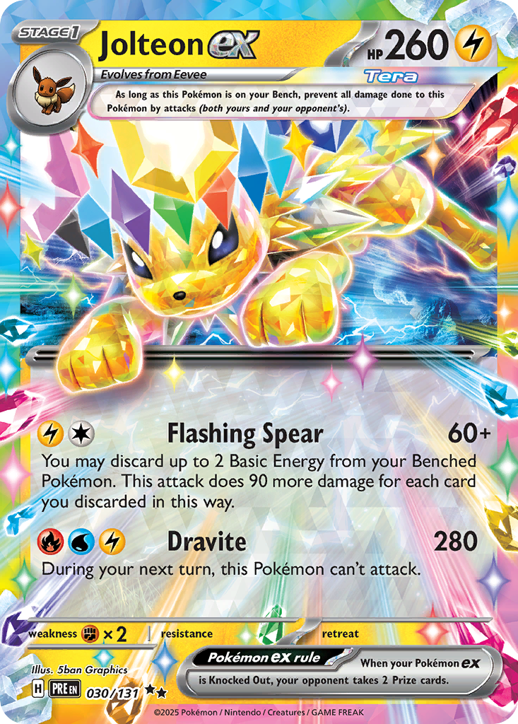 Jolteon ex 30/131 Prismatic Evolutions
