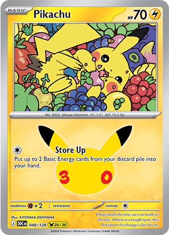 Pikachu 048/128 | 30th Celebration