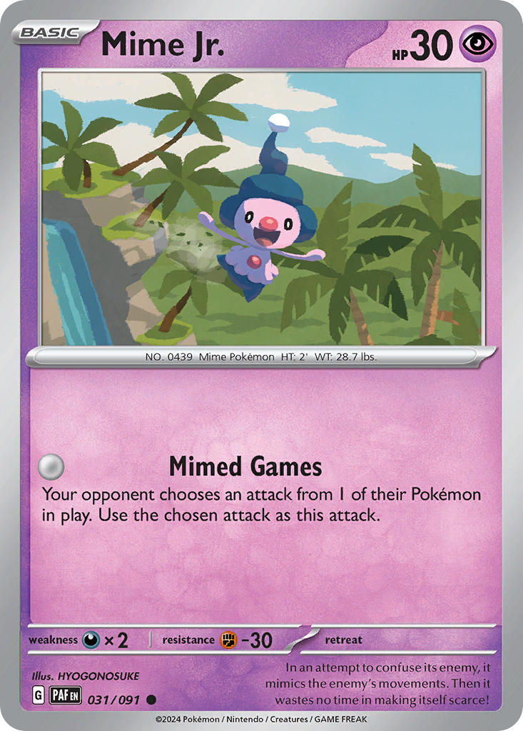 Mime Jr. 31/91 Paldean Fates