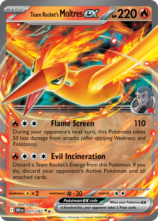 Team Rocket's Moltres ex 31/182 Destined Rivals