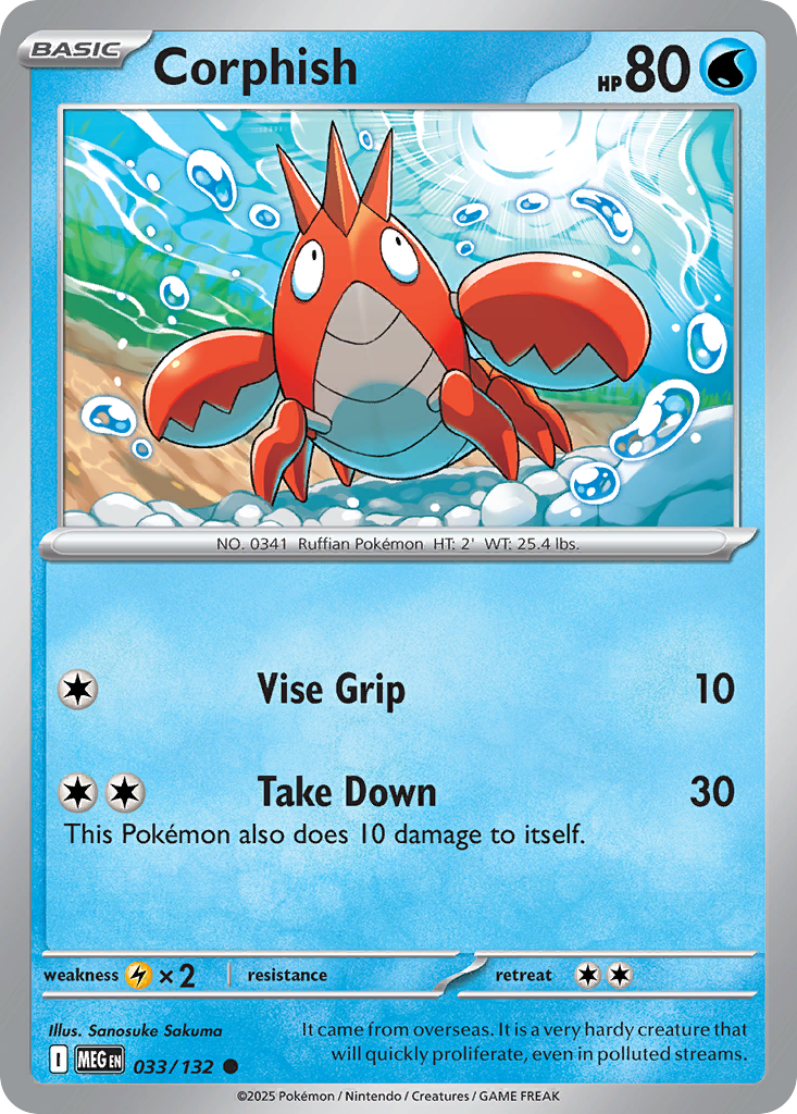Corphish 33/132 Mega Evolution