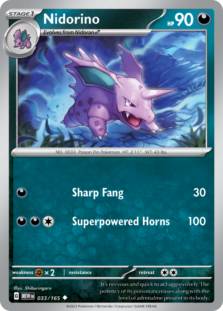 Nidorino 33/165 151