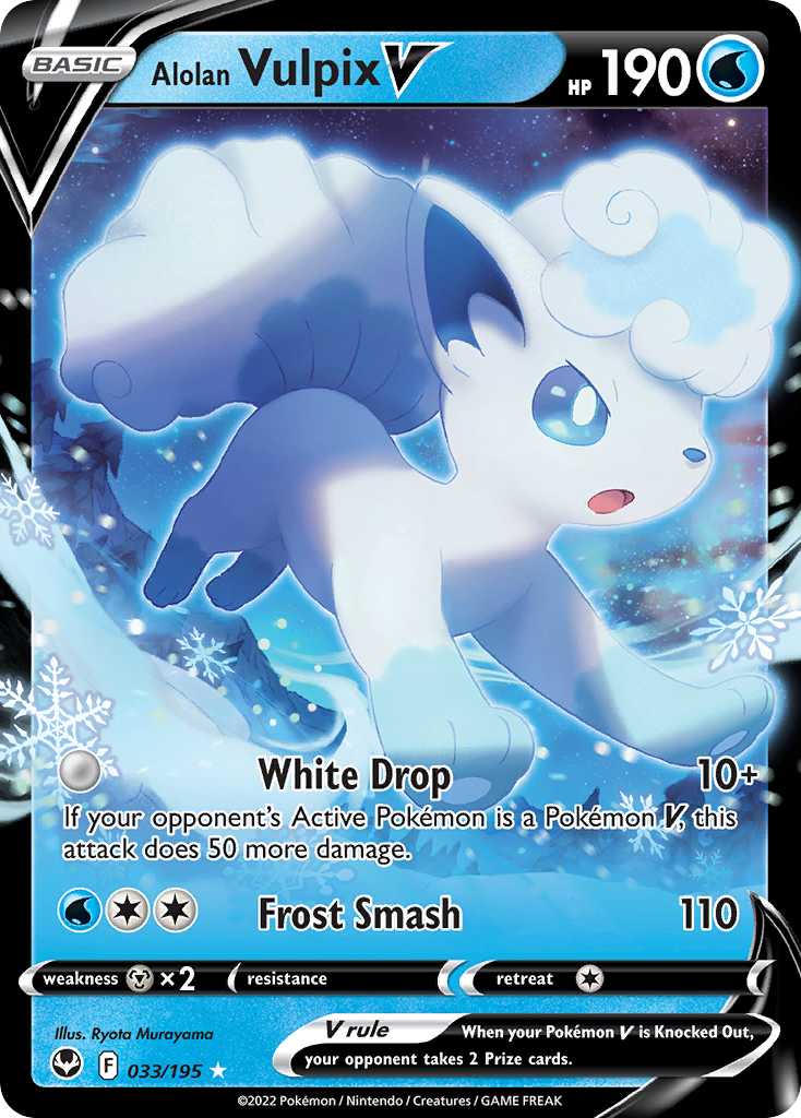 Alolan Vulpix V 33/195 Silver Tempest