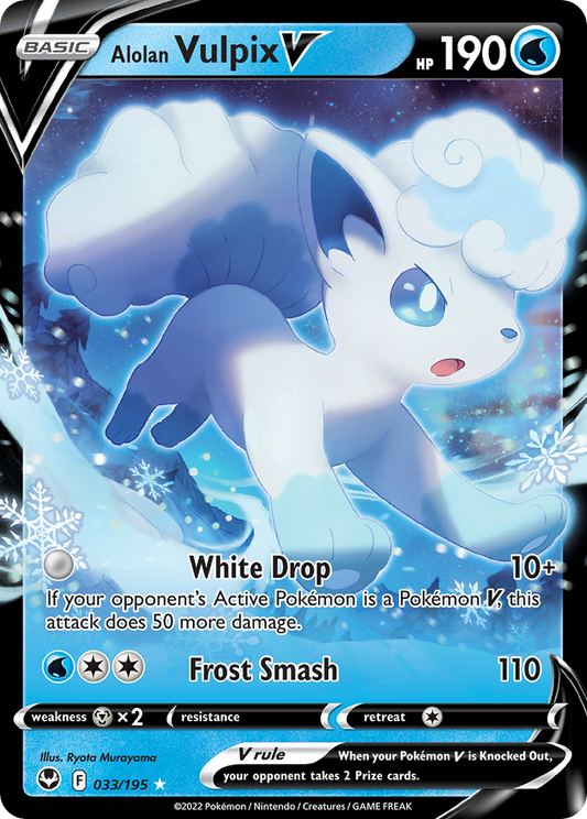 Alolan Vulpix V 33/195 Silver Tempest