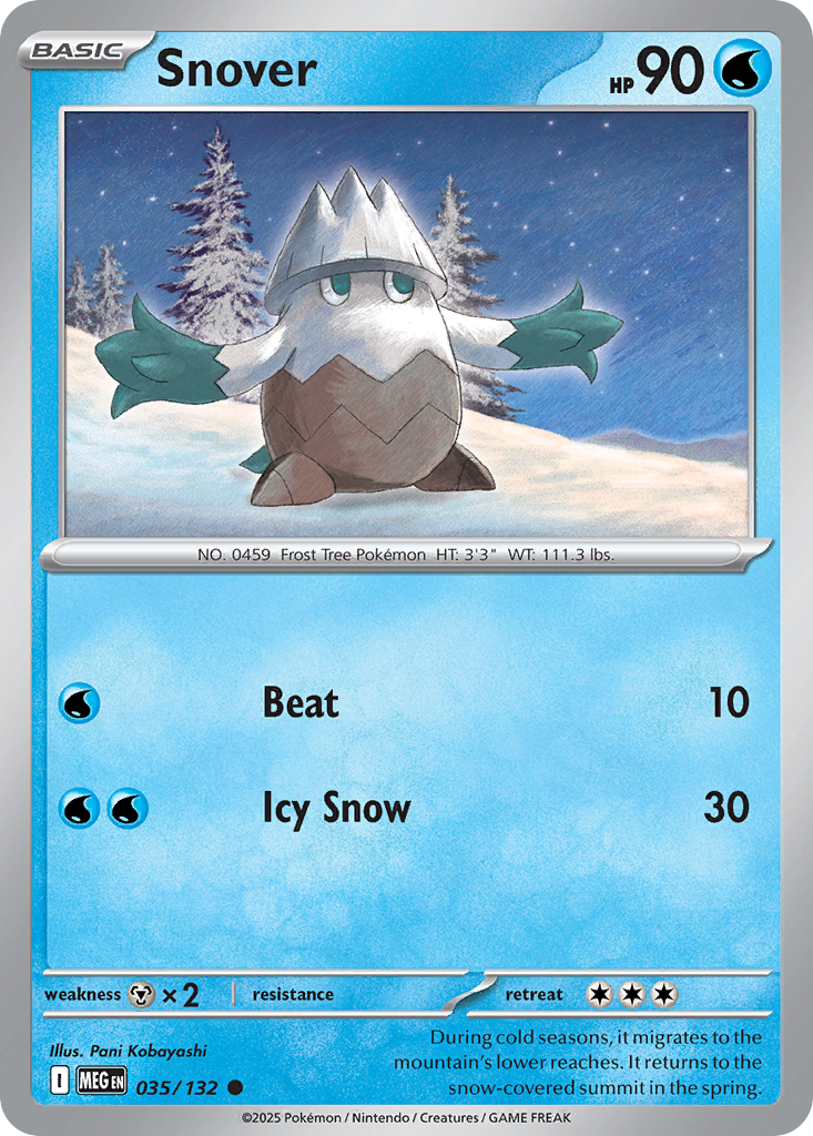 Snover 35/132 Mega Evolution