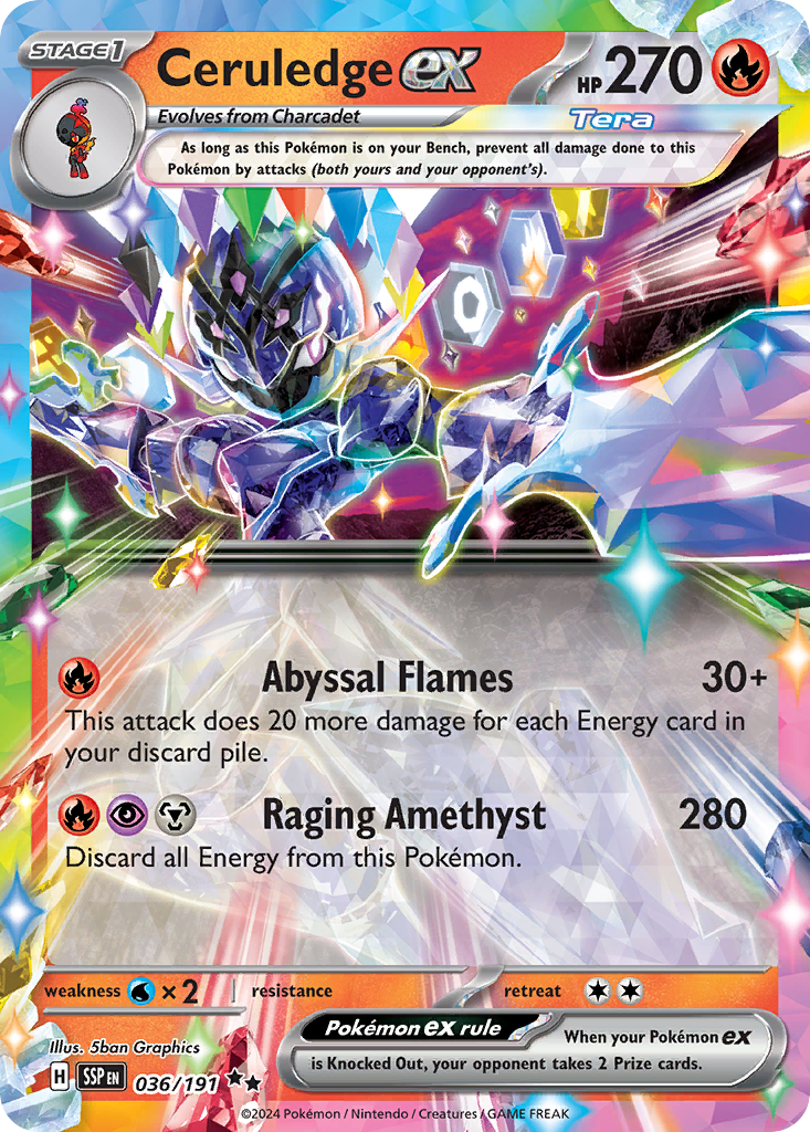 Ceruledge ex 36/191 Surging Sparks