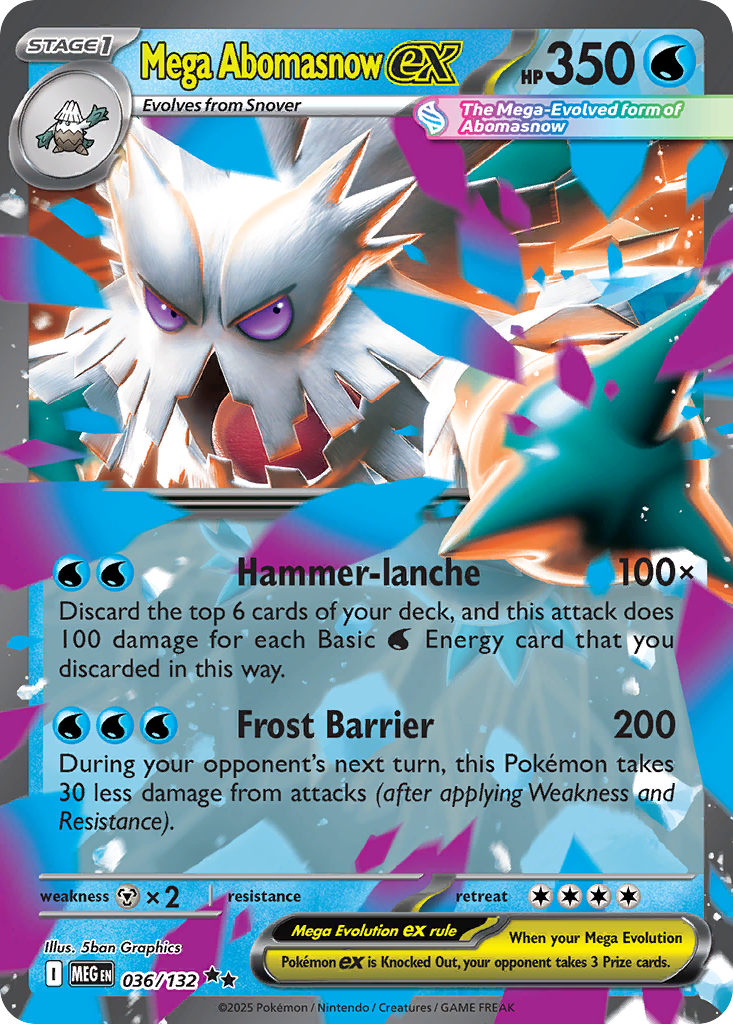 Mega Abomasnow ex 36/132 Mega Evolution
