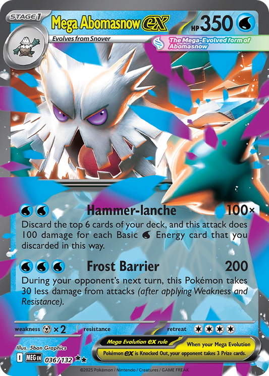 Mega Abomasnow ex 36/132 Mega Evolution