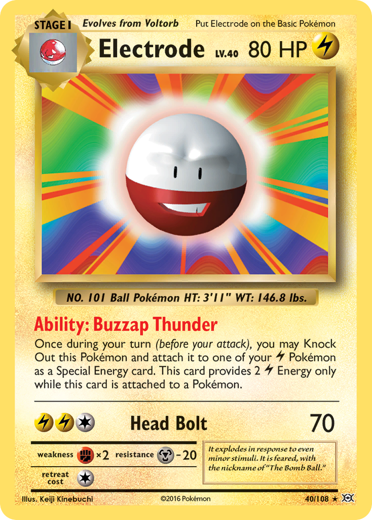 Electrode 40/108 Evolutions