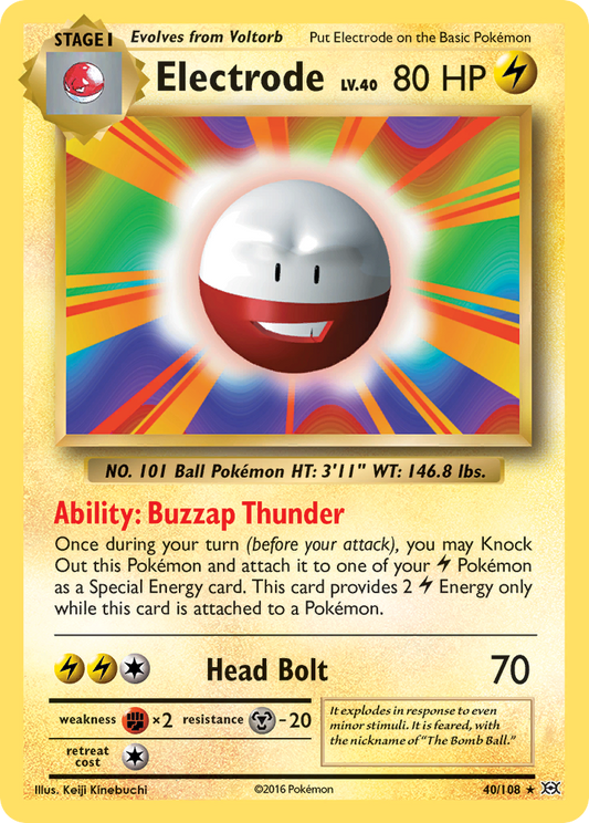 Electrode 40/108 Evolutions