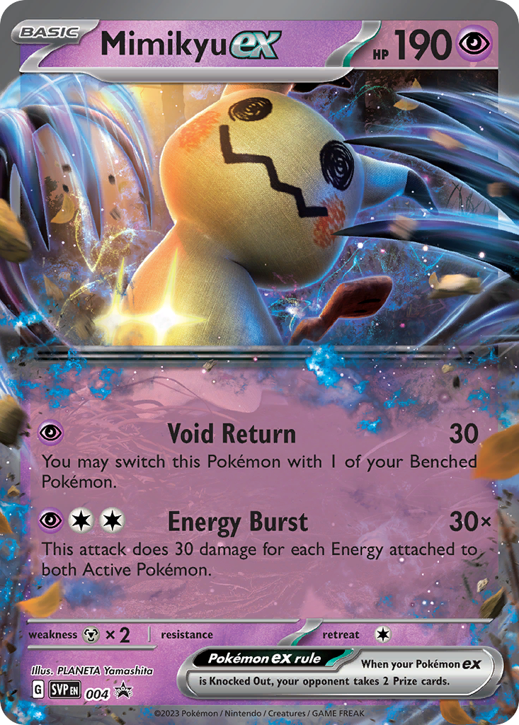 Mimikyu ex 4/215 Scarlet & Violet Black Star Promos
