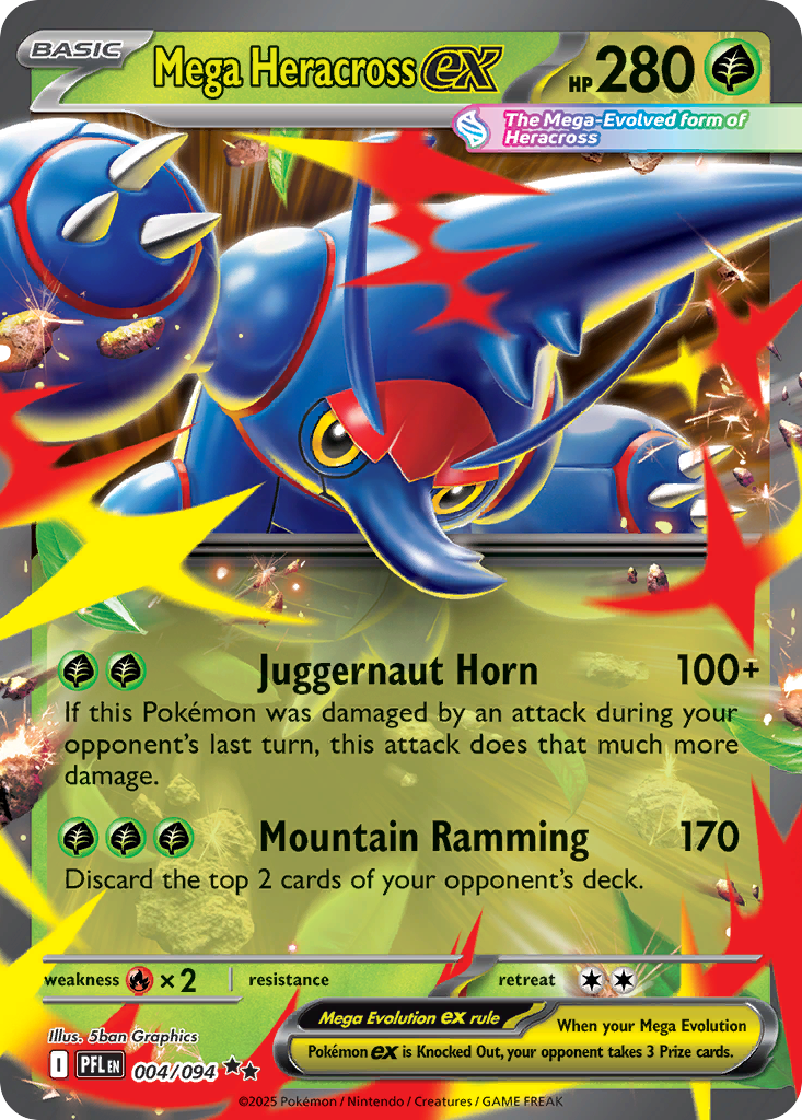 Mega Heracross ex 4/94 Phantasmal Flames