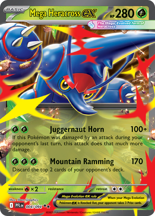 Mega Heracross ex 4/94 Phantasmal Flames
