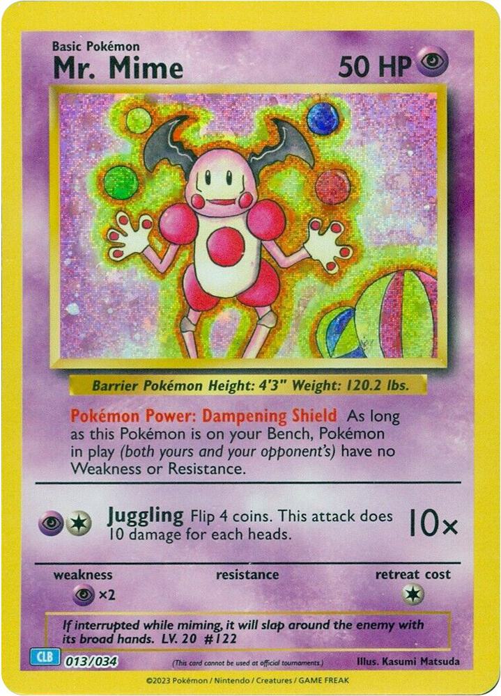 Mr. Mime  013/34 Classic Collection