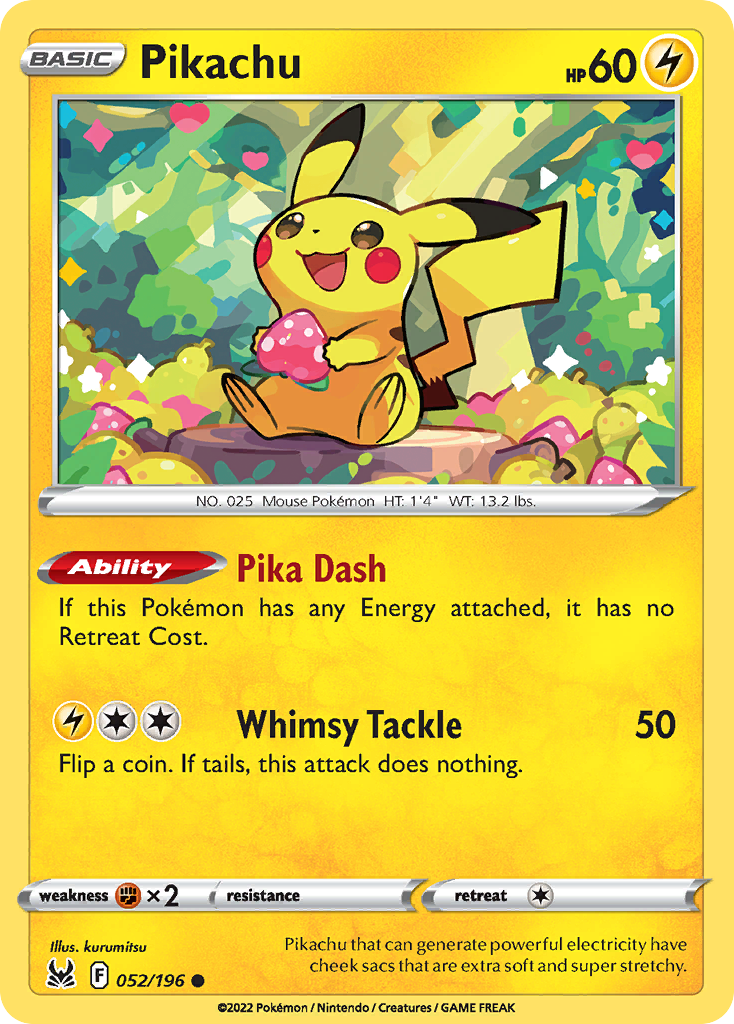 Pikachu 52/196 Lost Origin
