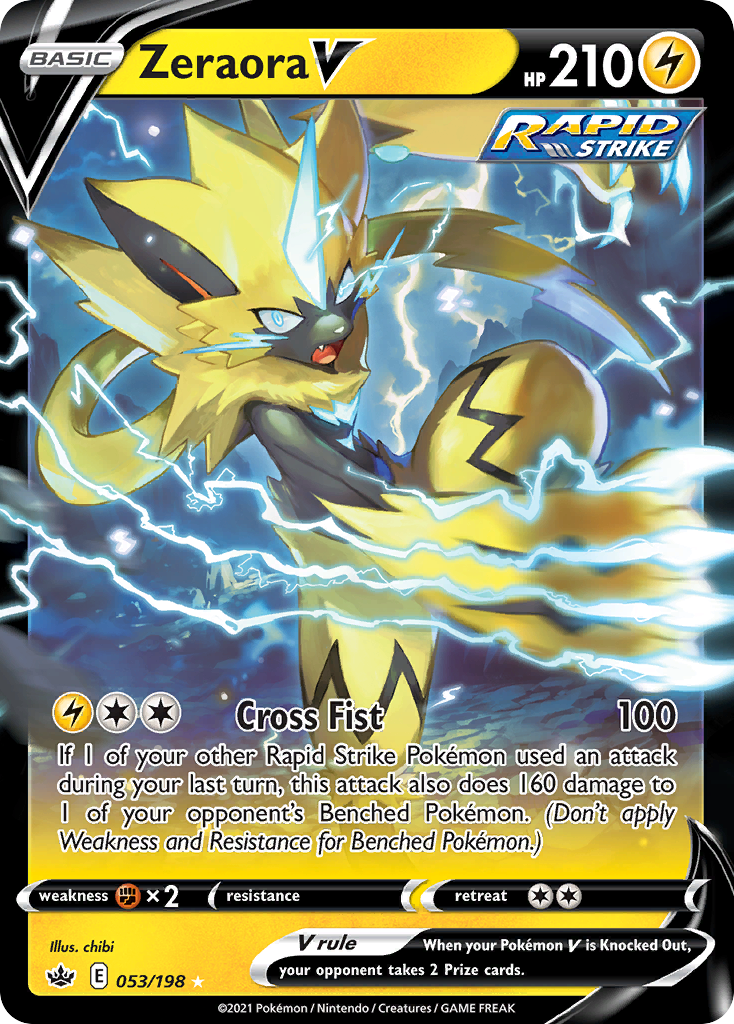 Zeraora V 53/198 Chilling Reign