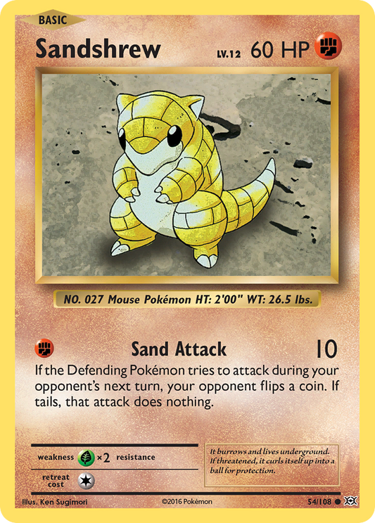 Sandshrew 54/108 Evolutions