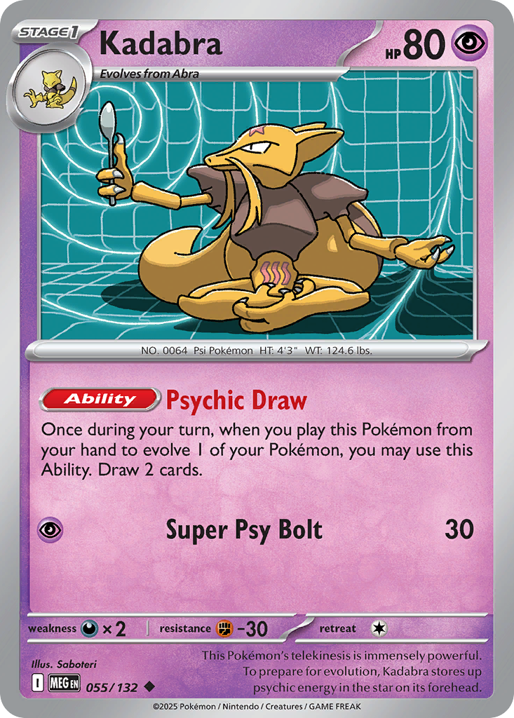 Kadabra 55/132 Mega Evolution