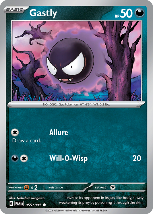 Gastly 55/91 Paldean Fates