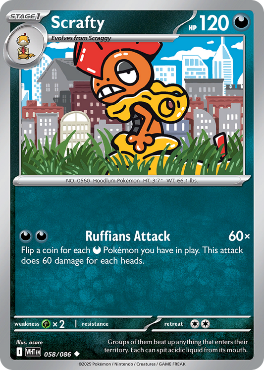 Scrafty 58/86 White Flare