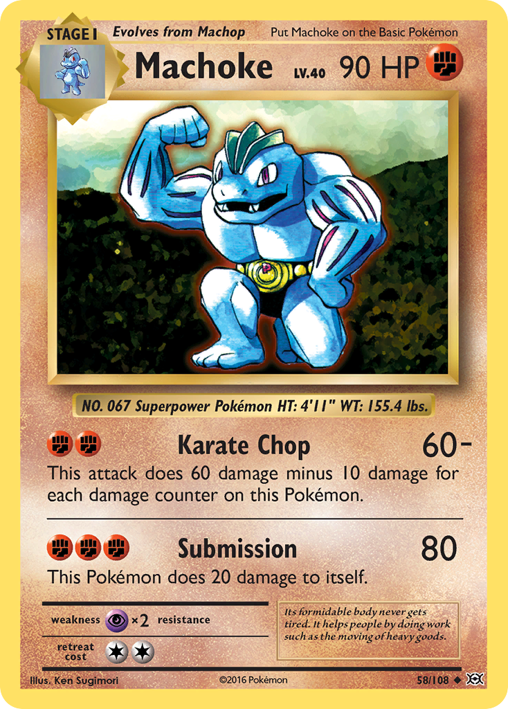 Machoke 58/108 Evolutions