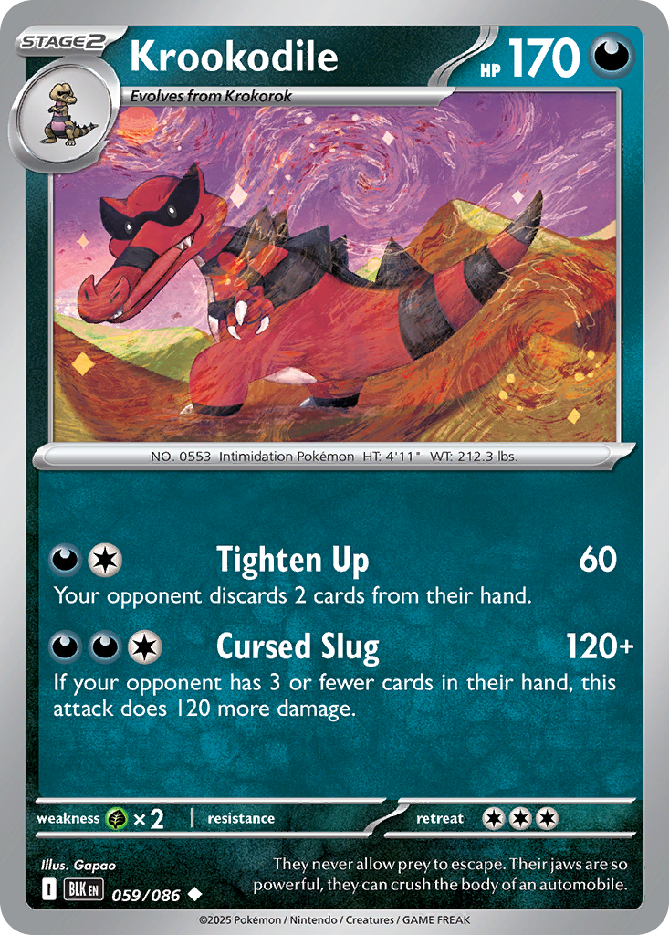 Krookodile 59/86 Black Bolt