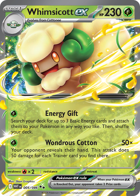 Whimsicott ex 5/86 White Flare