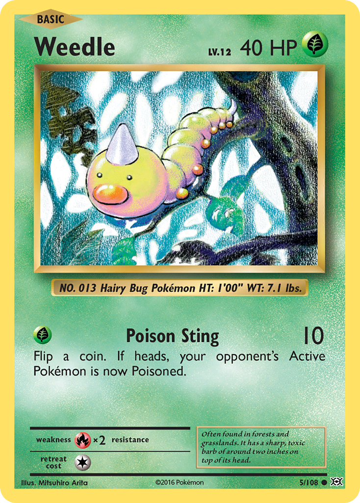 Weedle 5/108 Evolutions
