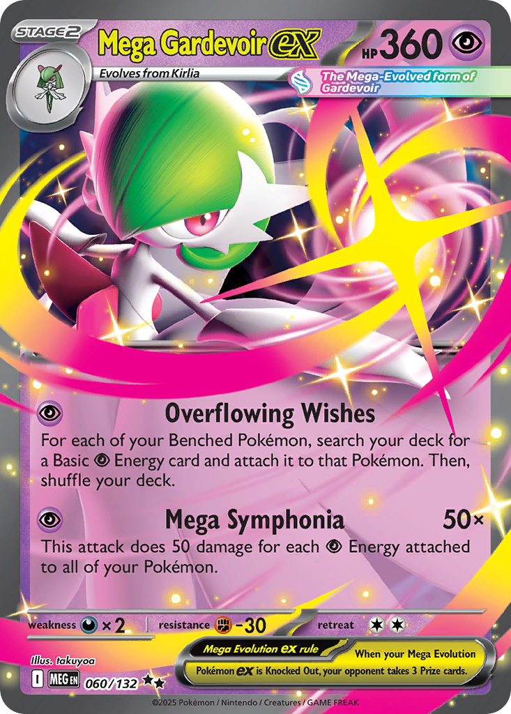 Mega Gardevoir ex 60/132 Mega Evolution