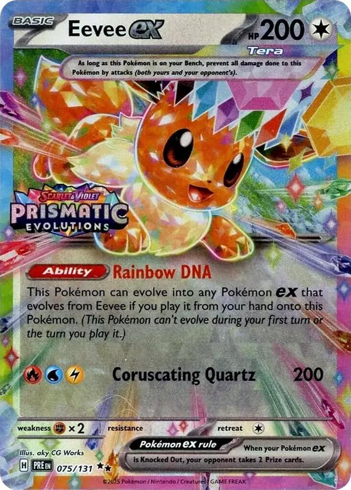 Eevee ex 75/131 Prismatic Evolutions