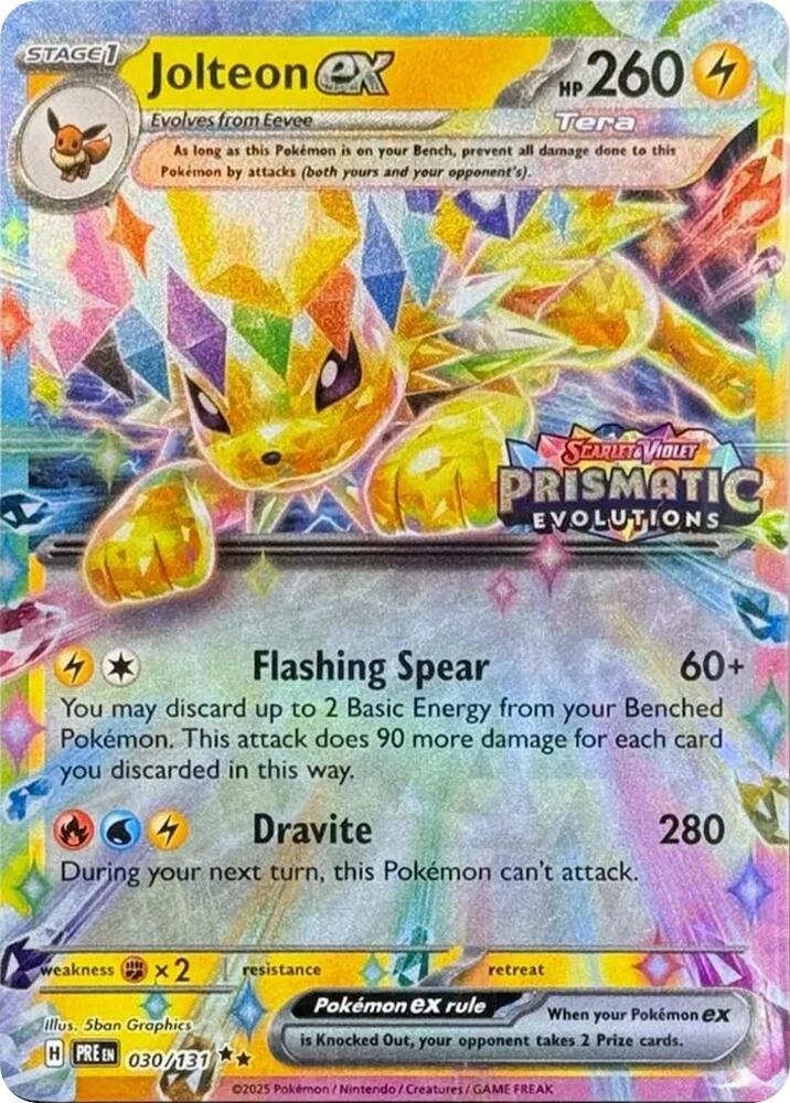 Jolteon ex 30/131 Prismatic Evolutions