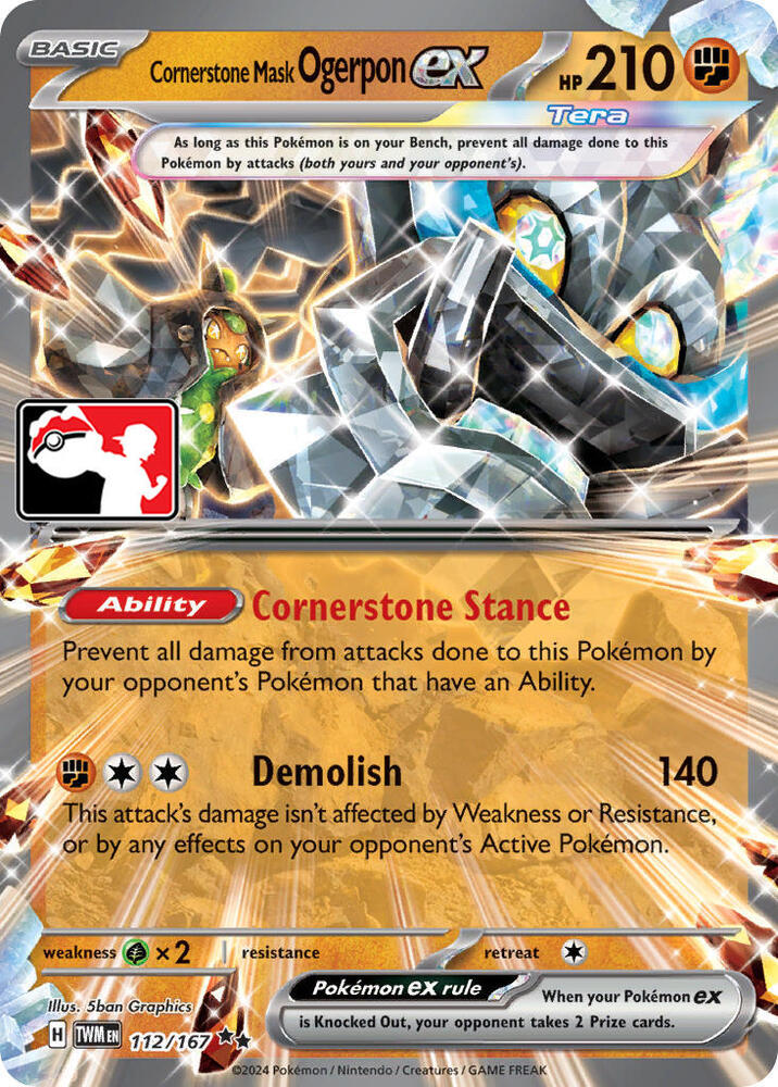 Cornerstone Mask Ogerpon ex 112/167 Twilight Masquerade