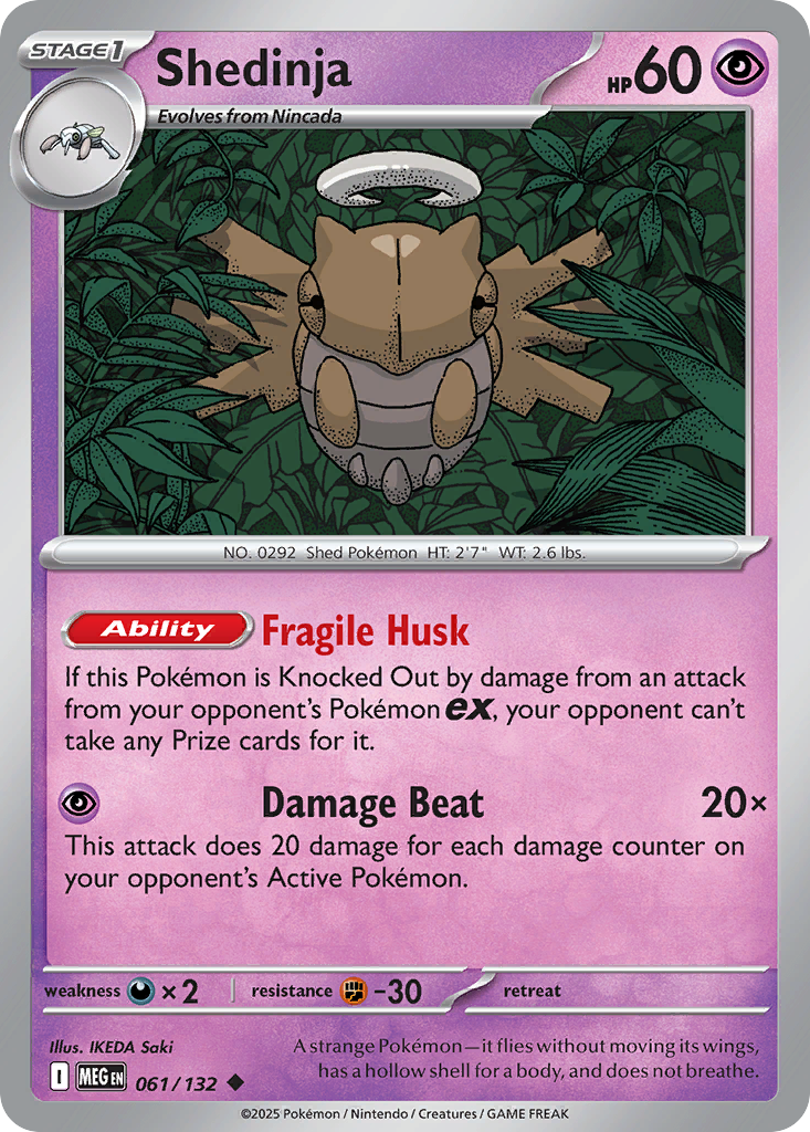 Shedinja 61/132 Mega Evolution