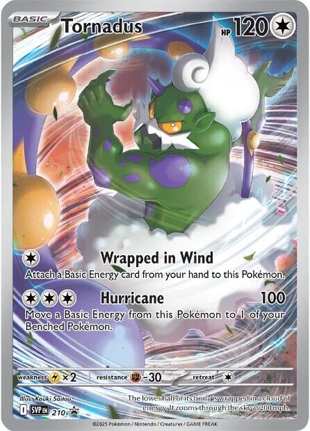 Tornadus 210/0 Scarlet & Violet Black Star Promos