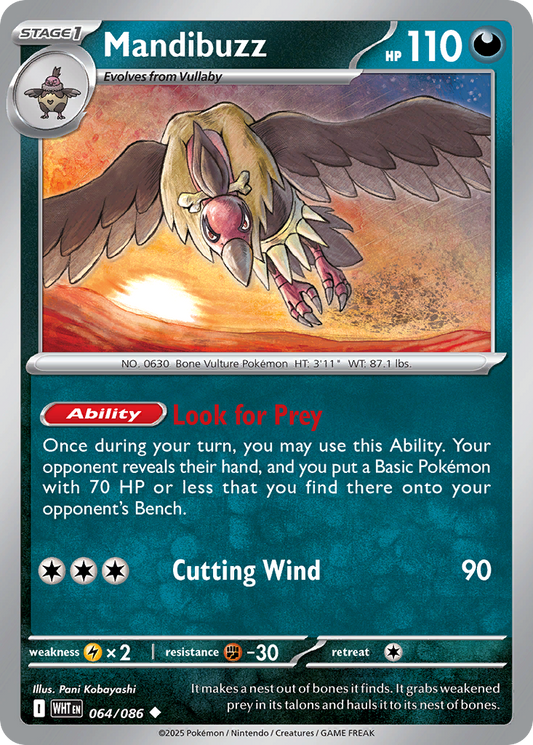 Mandibuzz 64/86 White Flare