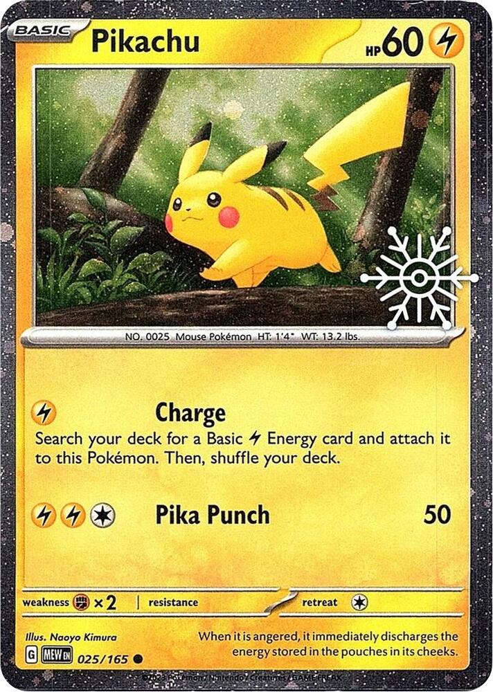 Pikachu (Holiday Calendar) 25/165 151