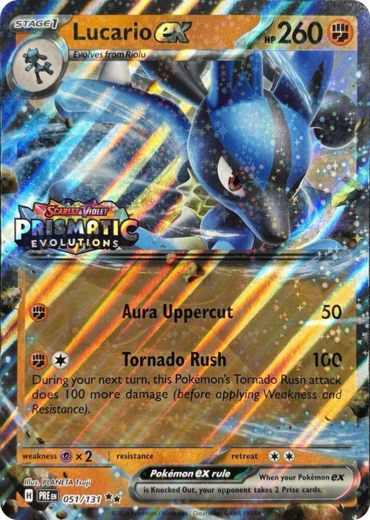 Lucario ex (Prismatic Evolutions Stamp) 051/131 Prismatic Evolutions