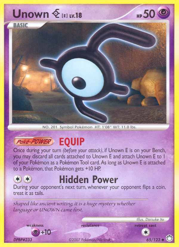 Unown [E] 65/123 Mysterious Treasures