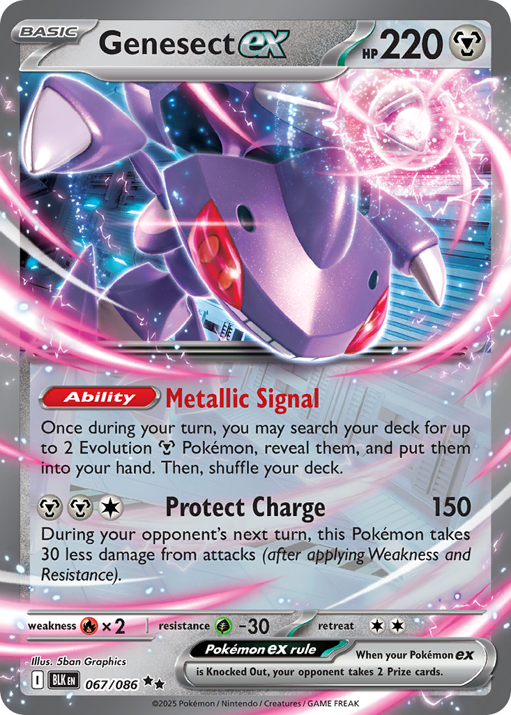 Genesect ex 67/86 Black Bolt