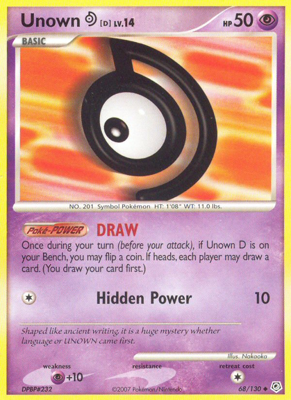 Unown [D] 68/130 Diamond & Pearl