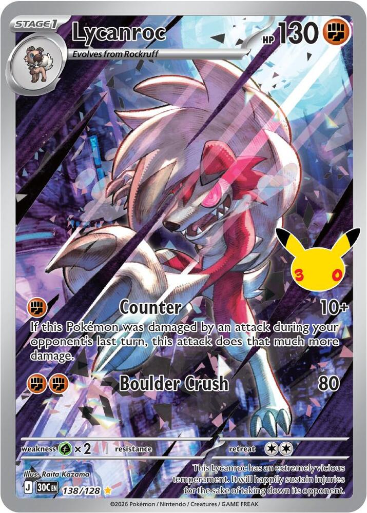 Lycanroc 138/128 30th Celebration