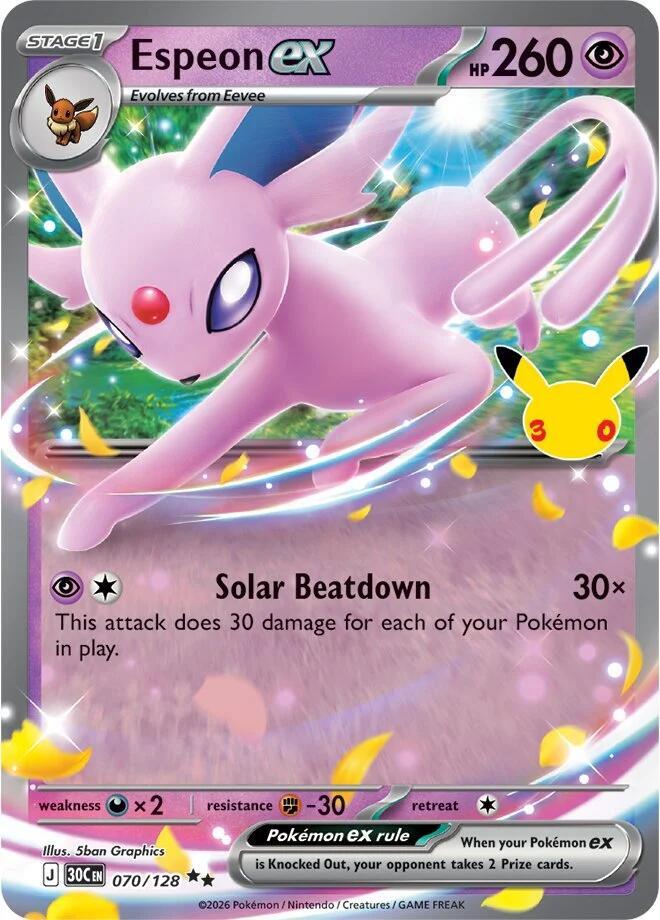 Espeon ex 70/128 30th Celebration