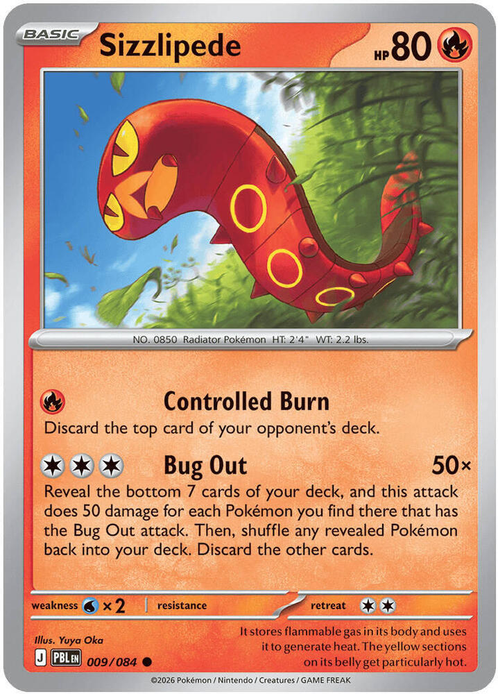 Sizzlipede 9/84 Pitch Black